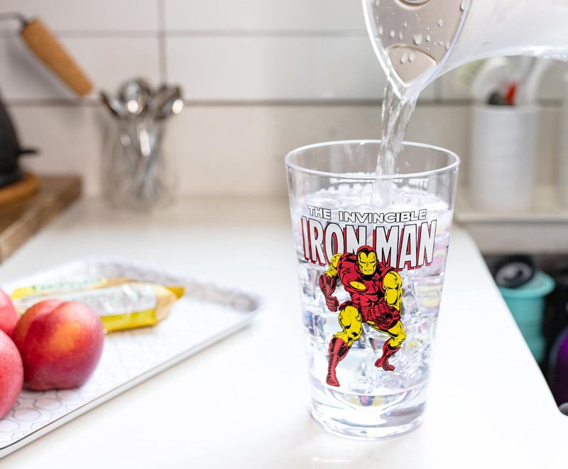 Iron Man Marvel Retro 16oz Shatter-Proof Acrylic Cup - Image 4